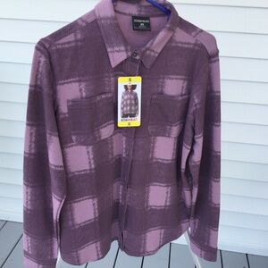 32 Degrees Heat, Purple Button Down, NWT, Size SMALL